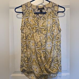INC International Concepts faux wrap sleeveless top